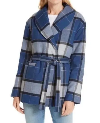 Nordstrom New  Signature Belted Plaid Jacket