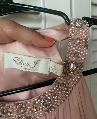 Eliza J Light Pink Lace Dress