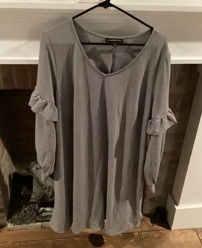 Lane Bryant  Plus Size Grey MIDI Length Long Sleeve Dress 18/20