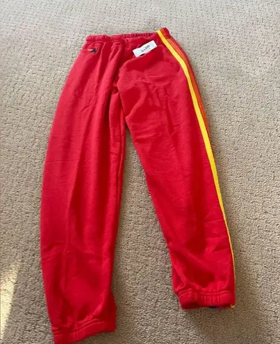 Aviator Nation NWT!! 👀  5 Striped Sweatpants In Red Size Medium Bin 220