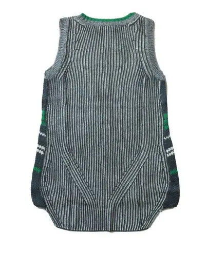 CAbi NWT  885 Trident Vest in Gray Multi Crew Neck Knit Sleeveless Sweater S