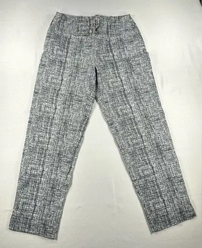 Hope & Harlow • Stretch Capri Women Size Small Pull On Ankle Slit Office Classic Black