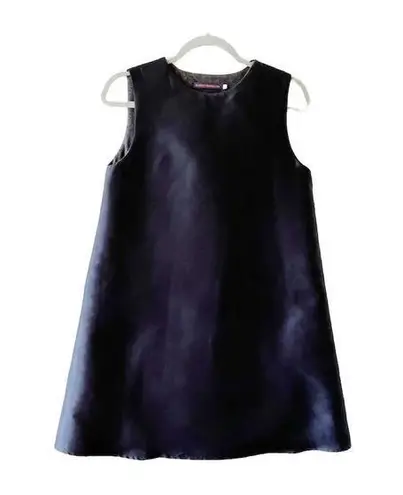 Harvey Faircloth Winter Trapeze Dress Black Silk Blend Size 4 Revolve Zippers