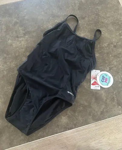 Sporti Thin Strap Athletic One Piece Swimsuit for Women