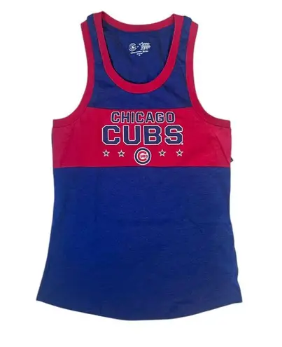 Genuine Merchandise MLB Chicago Cubs Women's Racerback Performance Tank Top in Blue & Red, XL
