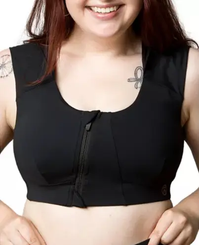 Kinflyte Freedom II Zip Front Posture Bra Black Size 2XL