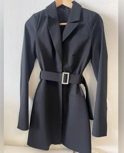 ZARA  Belted Blazer Black Dress