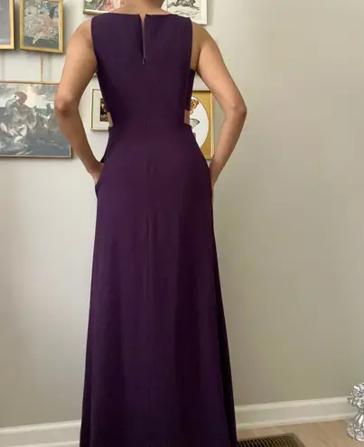 Jill Jill Stuart Purple side Cut Out Gown purple sleeveless maxi formal dress