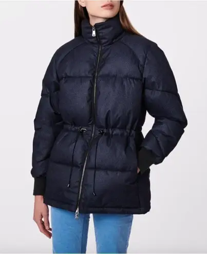 Bernardo Water Resistant Polyester Puffer Jacket Navy Womens Size Medium
