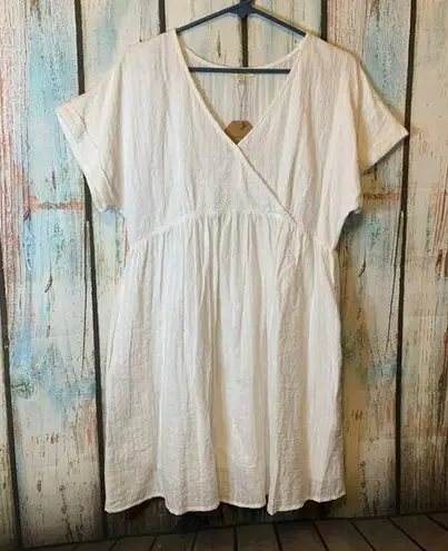 Kori NWT America 100% Cotton White Dress Size S