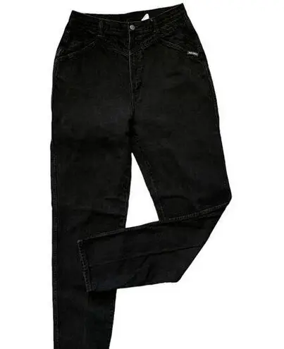Rocky Mountain Black Jeans Bareback Size 15/16 Western Punchy Rodeo Vintage 90s