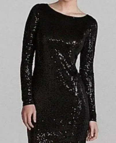 Kensie  Sparkly Black long sleeve Party Dress /Cocktail dress Size small