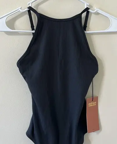 Girlfriend Collective  Black Marlow High Neck Bodysuit Size XS NWT