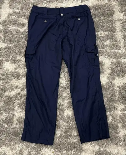 St. John Yellow Label Navy Blue Trouser Pants Women’s 14