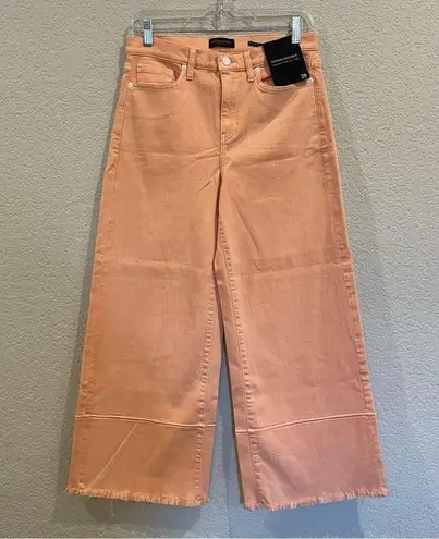 Banana Republic  *High Rise *Wide Leg *Crop Jeans in Peach Punch - NWT!