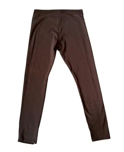 Seven7 brown sueded high rise stretchy leggings women's size 4