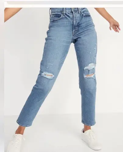 Old Navy  Extra High Rise Curvy Sky Hi Straight Jeans
