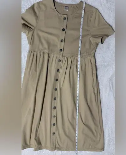 Blair Tan Buttoned Midi Sundress