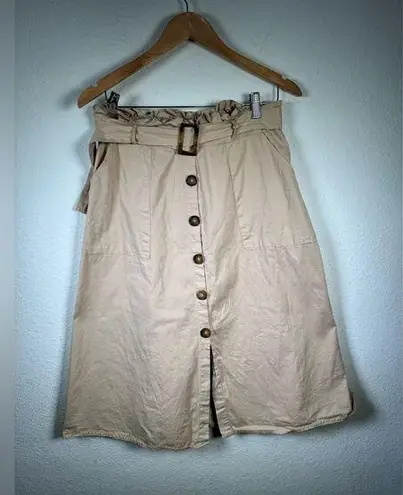 Live 4 Truth Cream A-Line Knee-Length Skirt