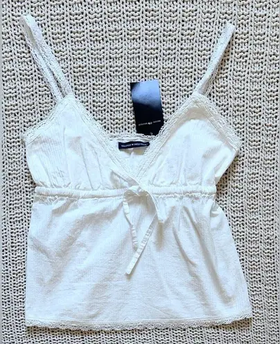 Brandy Melville NWT  Edith Lace Trim Tank Top - White