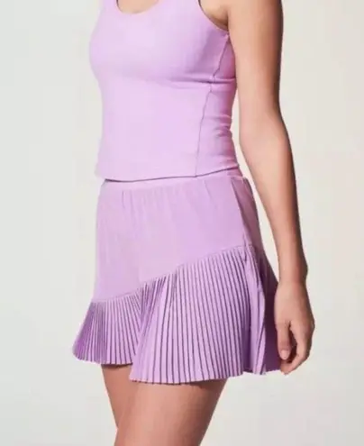 Spanx  yes, pleats! Skirt Skort for women Sz XS Lavender  Built In Shorts