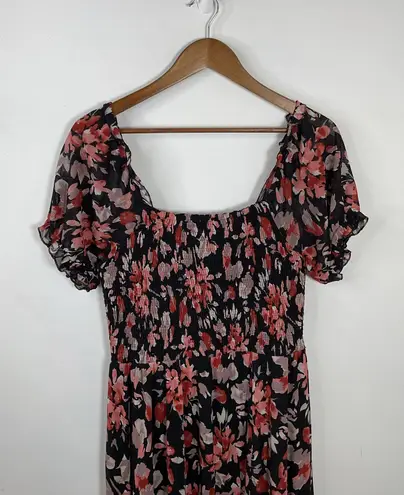 Siren Lily Floral Short Sleeve Maxi Dress Size XL