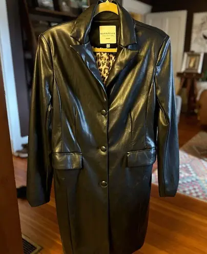 Bagatelle Faux Leather Trench Coat sz S to M