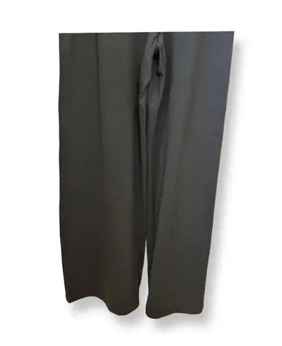 Susana Monaco Womens Jumpsuit Black Jewel Neck Short Sleeve Nylon Blend M New