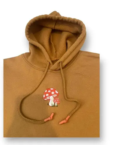 Embroidered Mushroom Hoodie Size Medium