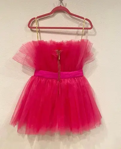 Bronx and Banco NWT Anna Strapless Tulle Mini Dress Size Large