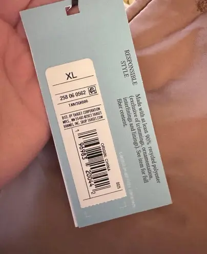 Future Collective Mini Puffer Trench Coat Reese Blutstein Tan Size XL