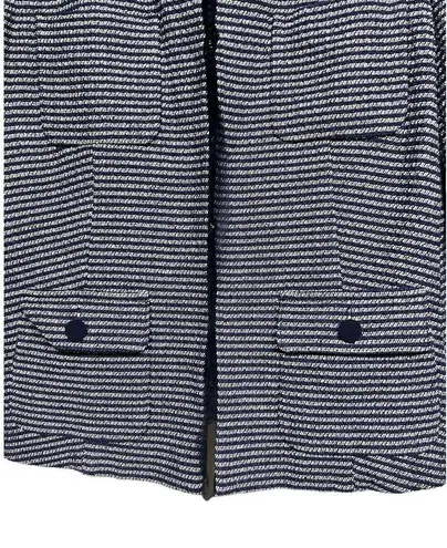 Max Mara Weekend Blazer Navy Blue Striped Lace Trim Women’s Size 12
