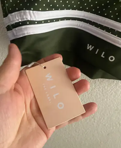 WILO 🆕 Contour Polka Dot Striped Padded Sports Bra/Top🆕