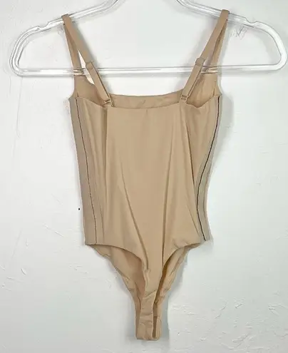 SKIMS Fits Everybody Adaptive Thong Bodysuit Sand XS New