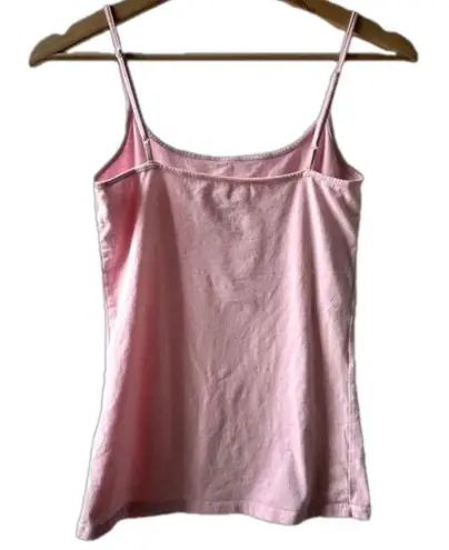 Merona Vintage  pink adjustable spaghetti strap tank top, size small retro Barbie