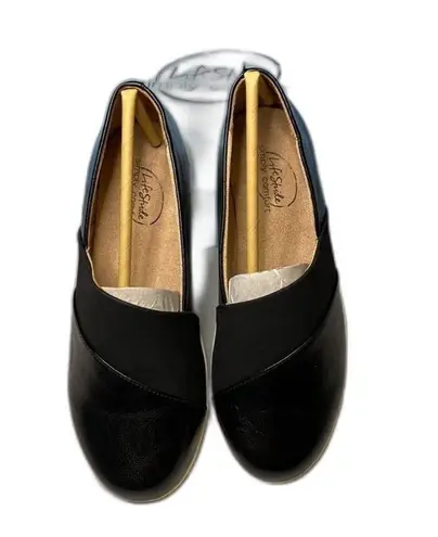 Life Stride  Lucy Faux Leather Slip-On Loafers Black Women Size 5.5