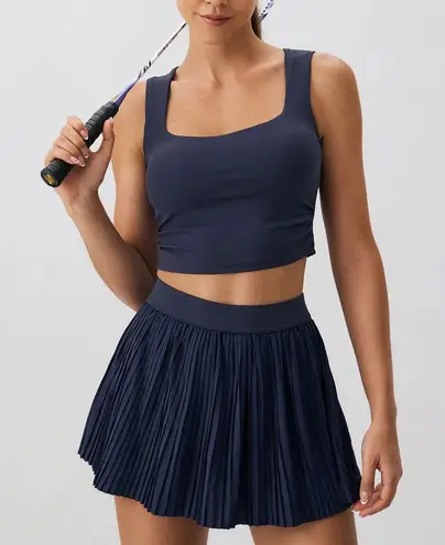 Berlook Activewear Navy Square Neck Cami Top