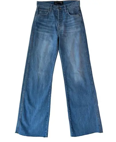 Veronica Beard Taylor High Rise Wide Leg Jeans in Durango Sz 26