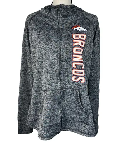 NFL Team Apparel Denver Broncos Womens XX-Large Jacket Full-Zip Hooded Pockets