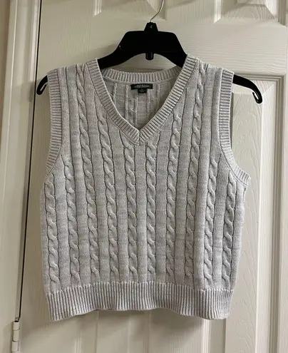 Wild Fable grey heather v neck golf tennis preppy sweater vest