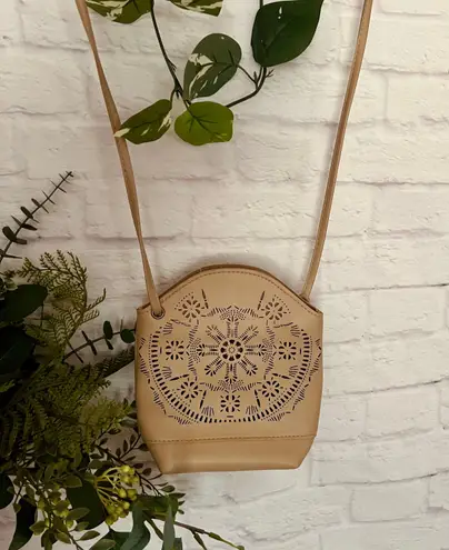 Boutique Faux Leather Eyelet Bag