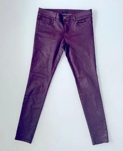 Massimo Dutti Size 6 Burgundy Skinny Jean