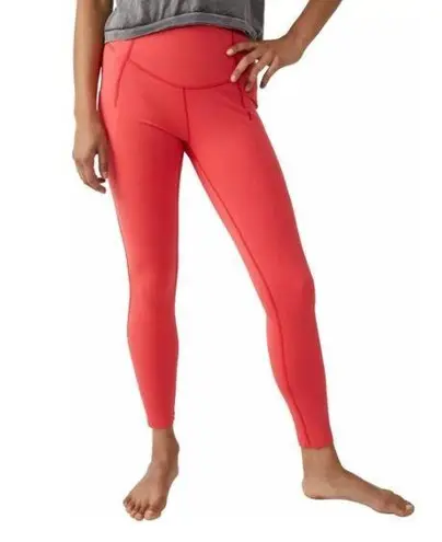 Free People  Movement Women’s Set the Pace Leggings in Cayenne Coral Size XS