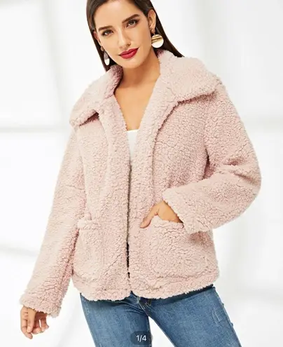 Pink Teddy Coat