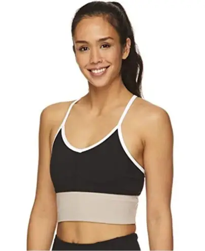 Gaiam (M) Strappy Wireless Sports Bra Med-Impact Racerback Workout Yoga Bralette