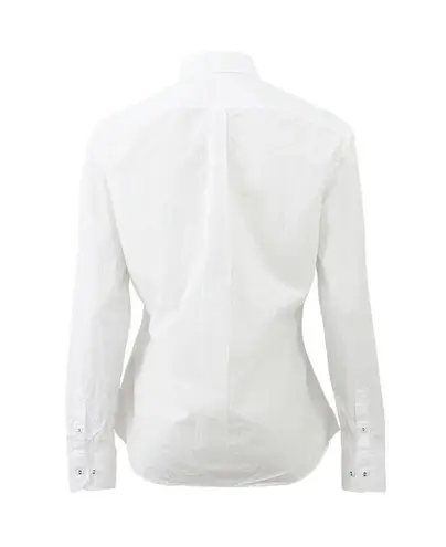 NWT Tomas Maier Airy Pope White Cotton Button Up Shirt Women’s Size 6 Italy Made