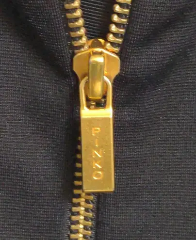 Pinko Womens Sheath Dress Black Lined Knee Length Bodice Cutout Sleeveless 6 New