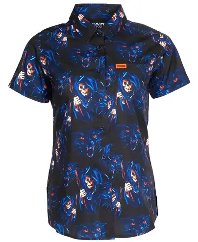 Dixxon Flannel Company “Sex Panther” Graphic Dhirt Blue Size M