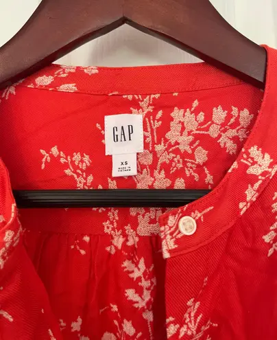 Gap Floral Print Button Down Blouse thumbnail 2
