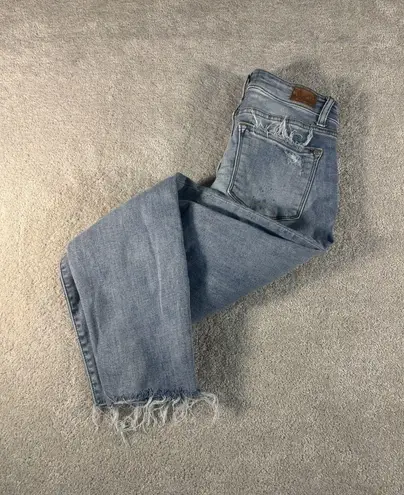 Judy Blue Jeans Juniors 0/24 Boyfriend Fit Tapered Distressed Paint Splatter